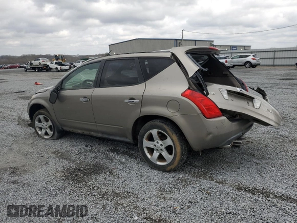 2003 Nissan Murano SL with VIN JN8AZ08W63W216184, listed as a Copart auction lot 49454375 with Not Provided miles and Salvage Title. Bid and sale history available at DreamBid. Image 2.