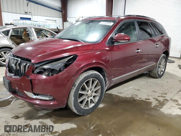 2016 Buick Enclave Leather with VIN 5GAKVBKD6GJ153106, listed as a Copart auction lot 43143415 with 140,303 mi miles and Salvage Title. Bid and sale history available at carsss.com. Image 1.