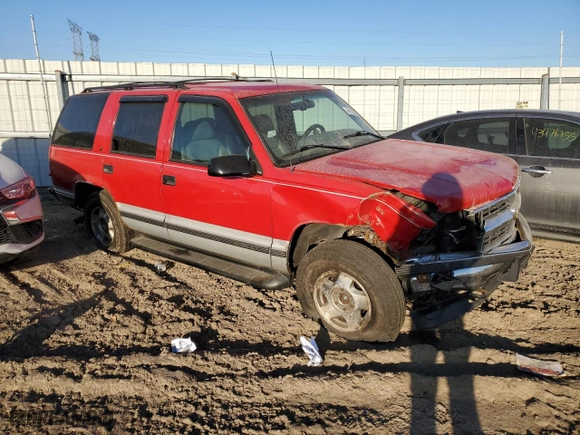 1996 Chevrolet Tahoe with VIN 1GNEK13R1TJ407363, listed as a Copart auction lot 44153525 with 287,465 mi miles and Salvage Title. Bid and sale history available at carsss.com. Image 4.