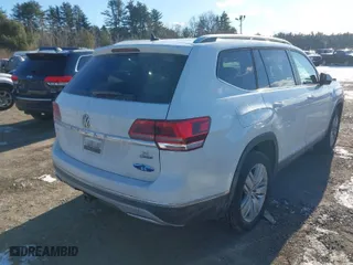 2019 Volkswagen Atlas 3.6L V6 SEL with VIN 1V2MR2CA5KC553296, listed as a IAAI auction lot 41329337 with 91,041 mi miles. Bid and sale history available at carsss.com. Image 4.