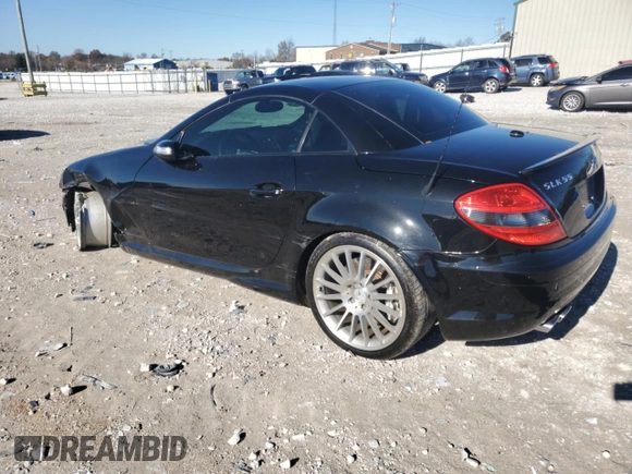 2006 Mercedes-Benz SLK-Class 5.5L AMG with VIN WDBWK73F86F086174, listed as a Copart auction lot 80097784 with 98,352 mi miles and Salvage Title. Bid and sale history available at carsss.com. Image 2.