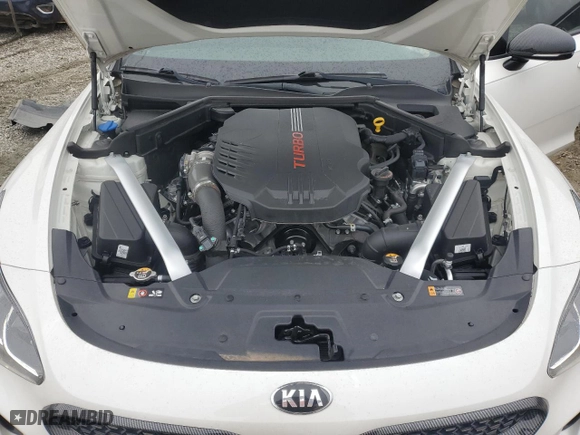 2020 Kia Stinger GT1 with VIN KNAE45LC3L6084620, listed as a Copart auction lot 45933885 with 77,707 mi miles and Salvage Title. Bid and sale history available at carsss.com. Image 12.