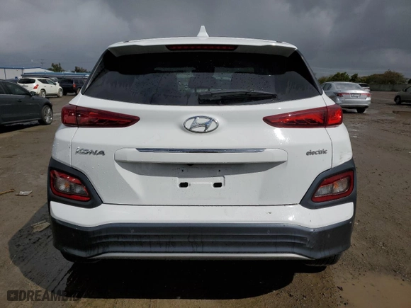 2021 Hyundai Kona Electric Ultimate with VIN KM8K53AG6MU128275, listed as a Copart auction lot 46831303 with 4,688 mi miles. Bid and sale history available at carsss.com. Image 6.