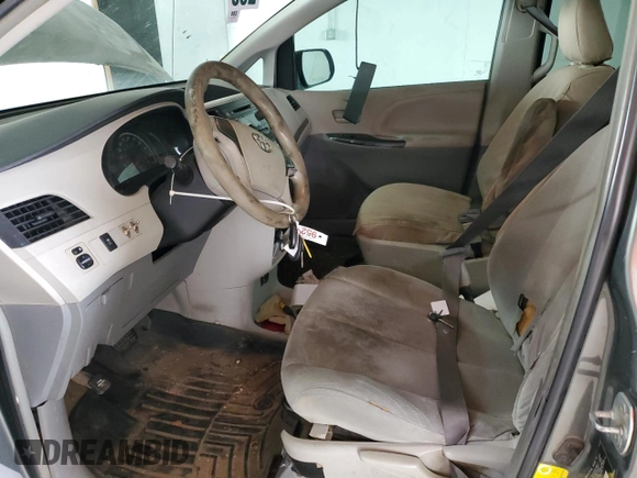 2013 Toyota Sienna L with VIN 5TDZK3DC7DS336061, listed as a Copart auction lot 50715775 with 111,615 mi miles and Salvage Title. Bid and sale history available at carsss.com. Image 7.