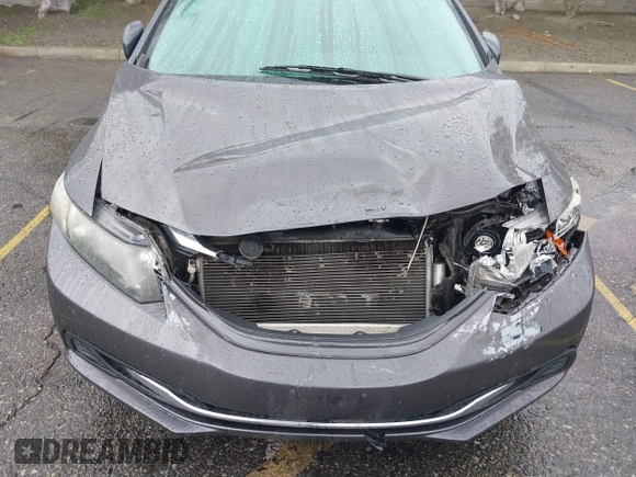 2015 Honda Civic Sedan LX with VIN 19XFB2E59FE014421, listed as a IAAI auction lot 41556046 with 141,922 mi miles. Bid and sale history available at carsss.com. Image 6.
