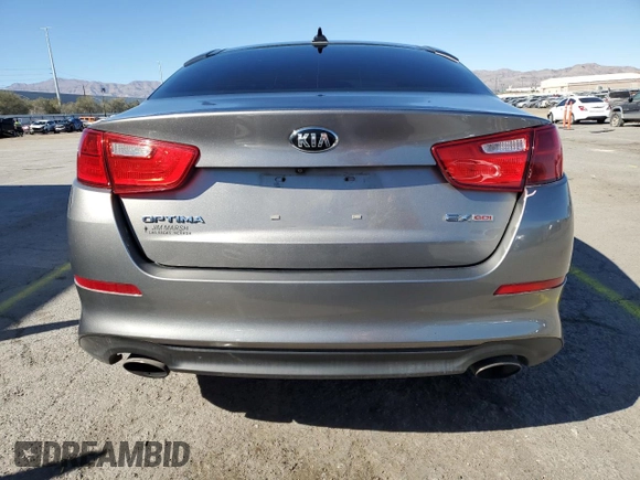 2015 Kia Optima EX with VIN 5XXGN4A73FG360454, listed as a Copart auction lot 47496725 with 65,936 mi miles and Salvage Title. Bid and sale history available at carsss.com. Image 6.