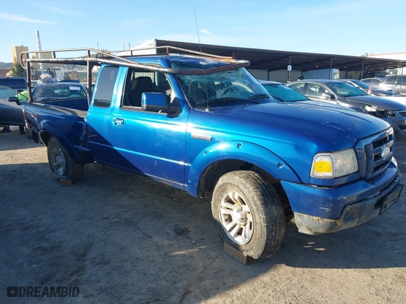 2007 Ford Ranger STX with VIN 1FTYR44U17PA49593, listed as a IAAI auction lot 41493645 with 170,657 mi miles. Bid and sale history available at carsss.com. Image 1.
