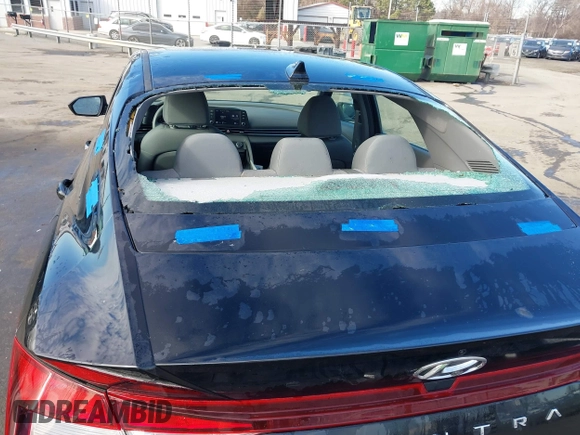 2023 Hyundai Elantra SE with VIN KMHLL4AG7PU600066, listed as a IAAI auction lot 41315954 with 14,460 mi miles and . Bid and sale history available at DreamBid. Image 6.
