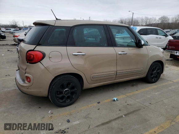 2014 FIAT 500L Lounge with VIN ZFBCFACH1EZ018158, listed as a Copart auction lot 44013195 with 113,260 mi miles and Clean Title. Bid and sale history available at DreamBid. Image 3.