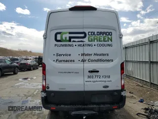 2020 Ford Transit Cargo with VIN 1FTBR1XG9LKB78778, listed as a Copart auction lot 46772515 with 64,396 mi miles and Salvage Title. Bid and sale history available at DreamBid. Image 6.