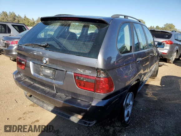 2003 BMW X5 3.0i with VIN 5UXFA53583LP27786, listed as a Copart auction lot 72170034 with 177,901 mi miles and Salvage Title. Bid and sale history available at carsss.com. Image 3.