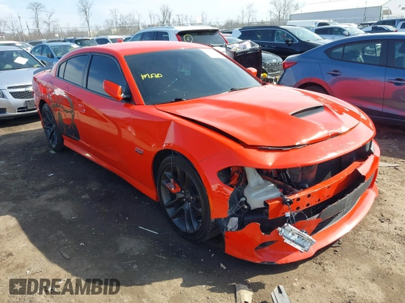 2020 Dodge Charger Scat Pack z VIN 2C3CDXGJ9LH135751, wystawiony jako IAAI lot #41661561 z przebiegiem 38 162 mil mil oraz . Historia ofert i sprzedaży dostępna na DreamBid. Obrazek 1.