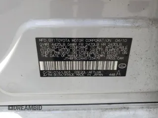 2010 Lexus IS 250 z VIN JTHBF5C24A5123479, wystawiony jako Copart lot #55631345 z przebiegiem Nie podano mil oraz Szkoda całkowita • Salvage title. Historia ofert i sprzedaży dostępna na DreamBid. Obrazek 12.