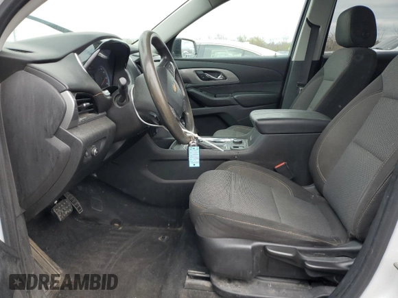 2018 Chevrolet Traverse LS with VIN 1GNERFKW9JJ147873, listed as a Copart auction lot 53361215 with 117,033 mi miles and Salvage title. Bid and sale history available at DreamBid. Image 7.