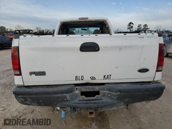 2006 Ford F-350 with VIN 1FTWW30596ED47859, listed as a Copart auction lot 89128145 with Not provided miles and Salvage title. Bid and sale history available at DreamBid. Image 6.
