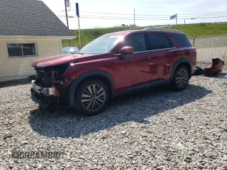 2022 Nissan Pathfinder SL with VIN 5N1DR3CD2NC213282, listed as a Copart auction lot 59205765 with 52,528 mi miles and Salvage title. Bid and sale history available at DreamBid. Image 1.