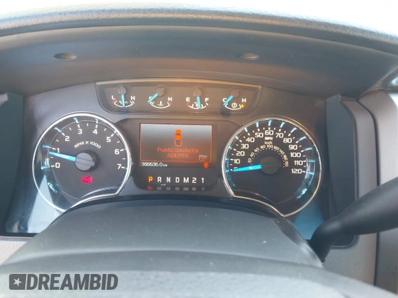 2014 Ford F-150 XL with VIN 1FTFW1CF1EFD03405, listed as a IAAI auction lot 41511583 with 166,636 mi miles. Bid and sale history available at carsss.com. Image 7.