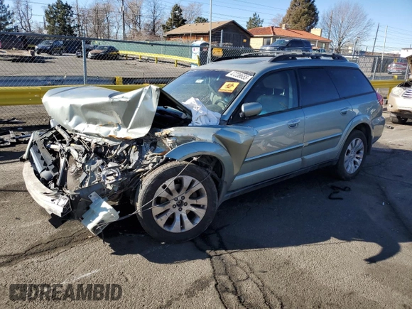 2009 Subaru Outback Limited z VIN 4S4BP66C597336154, wystawiony jako Copart lot #47238655 z przebiegiem 161 586 mil mil oraz Szkoda całkowita • Salvage title. Historia ofert i sprzedaży dostępna na DreamBid. Obrazek 1.