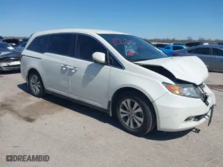 2015 Honda Odyssey EX with VIN 5FNRL5H45FB033248, listed as a IAAI auction lot 41775255 with 163,950 mi miles. Bid and sale history available at carsss.com. Image 1.