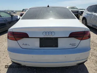 2017 Audi A8 L Sport with VIN WAU43AFD7HN005619, listed as a Copart auction lot 49042905 with 57,256 mi miles and Salvage Title. Bid and sale history available at carsss.com. Image 6.