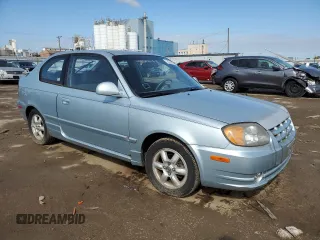 2005 Hyundai Accent GLS with VIN KMHCG35CX5U335873, listed as a Copart auction lot 74374674 with 91,381 mi miles and Clean Title. Bid and sale history available at carsss.com. Image 4.