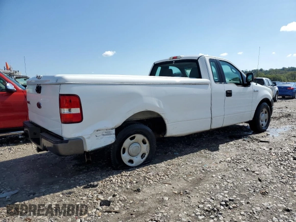 2005 Ford F-150 XL with VIN 1FTRF12W55NB55912, listed as a Copart auction lot 73180894 with 154,232 mi miles and Salvage Title. Bid and sale history available at carsss.com. Image 3.