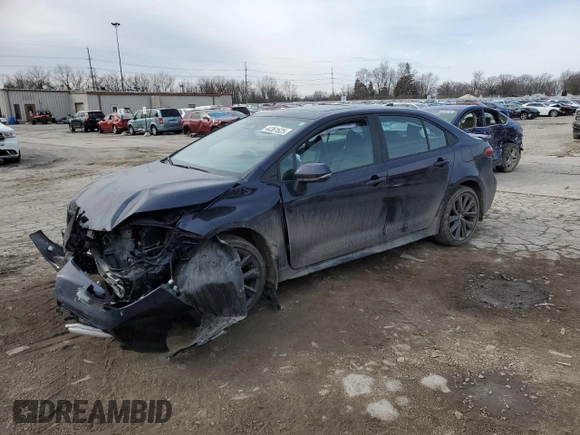 2024 Toyota Corolla XSE with VIN 5YFT4MCE7RP208217, listed as a Copart auction lot 45318595 with 23,133 mi miles and Salvage Title. Bid and sale history available at carsss.com. Image 1.