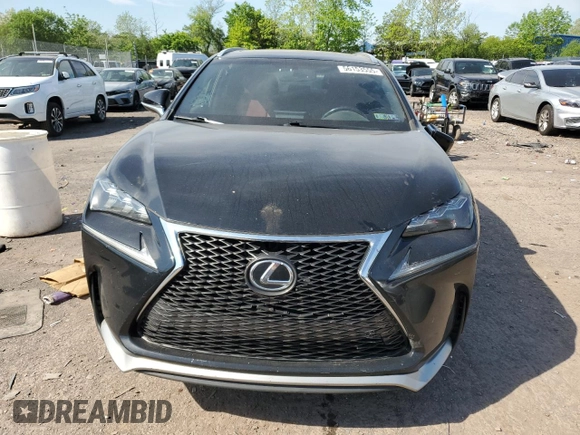 2015 Lexus NX 200t with VIN JTJBARBZXF2018280, listed as a Copart auction lot 56153555 with 134,003 mi miles and Salvage title. Bid and sale history available at DreamBid. Image 5.