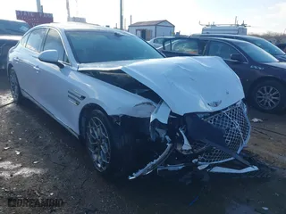 2022 Genesis G80 2.5T with VIN KMTGB4SC9NU126348, listed as a IAAI auction lot 41217520 with 48,881 mi miles. Bid and sale history available at carsss.com. Image 1.