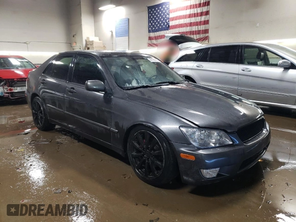 2003 Lexus IS 300/350 with VIN JTHBD192930071854, listed as a Copart auction lot 46166955 with 240,258 mi miles and Salvage Title. Bid and sale history available at DreamBid. Image 4.