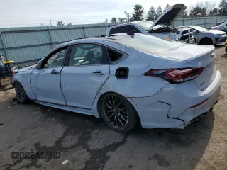 2020 Genesis G80 Sport with VIN KMTFN4JB8LU329692, listed as a Copart auction lot 45175985 with 32,410 mi miles and Salvage title. Bid and sale history available at DreamBid. Image 2.