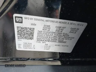 2025 Chevrolet Equinox FWD LT with VIN 3GNAXHEG5SL188502, listed as a IAAI auction lot 42127167 with 2,530 mi miles and . Bid and sale history available at DreamBid. Image 9.