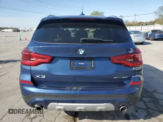 2021 BMW X3 xDrive30i with VIN 5UXTY5C09M9H50725, listed as a Copart auction lot 52645365 with 27,652 mi miles and Salvage Title. Bid and sale history available at DreamBid. Image 6.