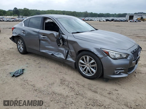 2017 Infiniti Q50 Premium with VIN JN1EV7AR1HM839806, listed as a Copart auction lot 57276245 with 128,332 mi miles and Clean title. Bid and sale history available at DreamBid. Image 4.