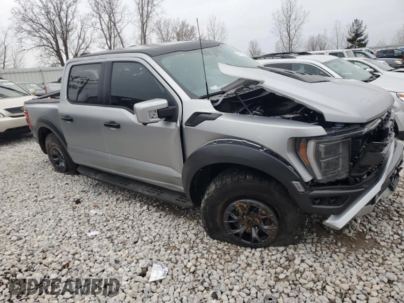 2022 Ford F-150 Raptor with VIN 1FTFW1RGXNFA83388, listed as a Copart auction lot 84998374 with Not Provided miles and Salvage Title. Bid and sale history available at carsss.com. Image 4.