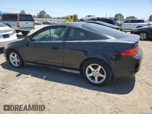 2002 Acura RSX Auto with VIN JH4DC54842C041110, listed as a Copart auction lot 57533595 with 84,352 mi miles and Clean title. Bid and sale history available at DreamBid. Image 2.