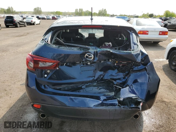 2016 Mazda 3 i Touring with VIN 3MZBM1L74GM318638, listed as a Copart auction lot 59168915 with 88,947 mi miles and Salvage title. Bid and sale history available at DreamBid. Image 6.