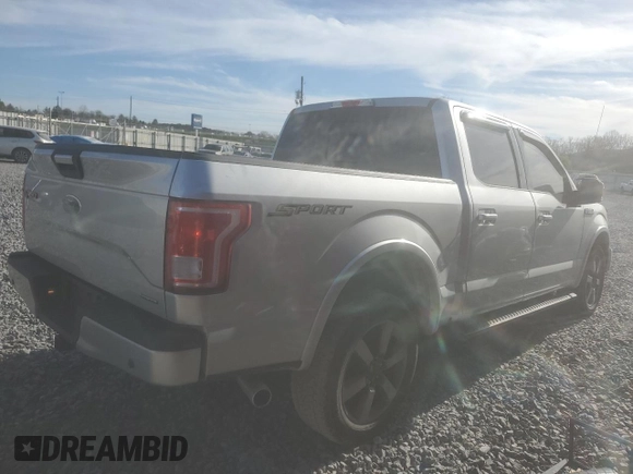 2016 Ford F-150 XL with VIN 1FTEW1CF7GFC54371, listed as a Copart auction lot 49712845 with 133,727 mi miles and Salvage Title. Bid and sale history available at carsss.com. Image 3.
