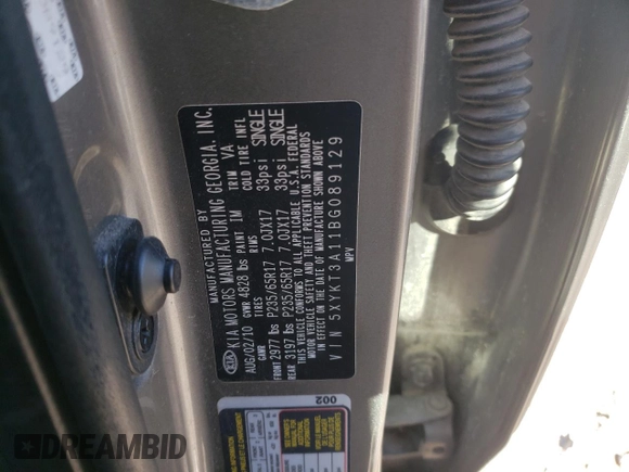 2011 Kia Sorento LX with VIN 5XYKT3A11BG089129, listed as a Copart auction lot 42789644 with 150,394 mi miles and Salvage Title. Bid and sale history available at carsss.com. Image 14.
