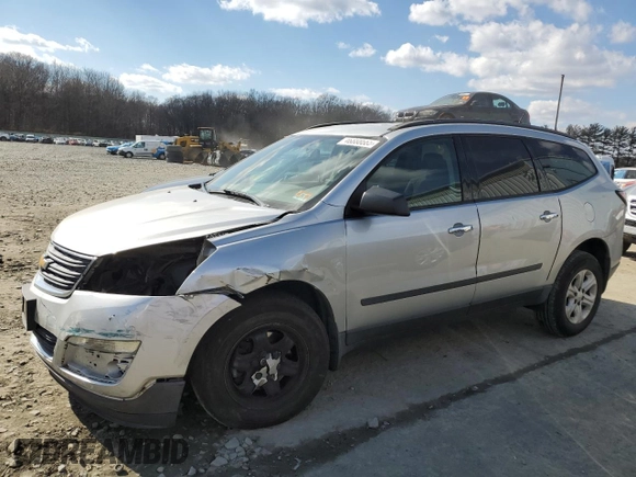2013 Chevrolet Traverse LS with VIN 1GNKVFED1DJ259225, listed as a Copart auction lot 46888665 with 95,213 mi miles and Salvage Title. Bid and sale history available at DreamBid. Image 1.