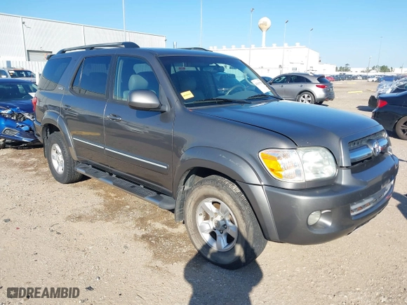 2006 Toyota Sequoia SR5 with VIN 5TDZT34A16S275000, listed as a IAAI auction lot 41615996 with 165,018 mi miles. Bid and sale history available at carsss.com. Image 1.