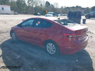 2017 Hyundai Elantra SE with VIN KMHD74LF9HU367547, listed as a IAAI auction lot 41595195 with 125,498 mi miles. Bid and sale history available at carsss.com. Image 3.