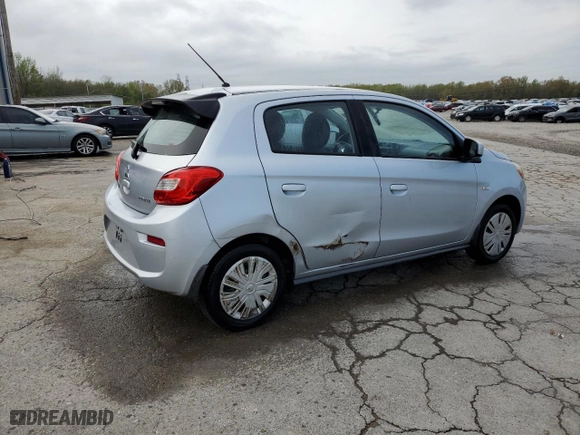2017 Mitsubishi Mirage ES with VIN ML32A3HJ9HH018713, listed as a Copart auction lot 50985375 with 80,114 mi miles and Salvage Title. Bid and sale history available at carsss.com. Image 3.