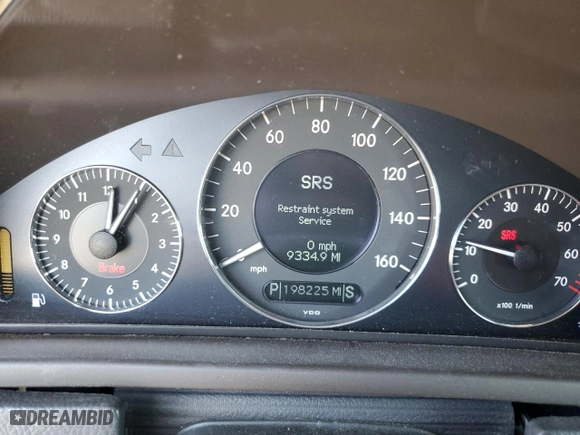 2003 Mercedes-Benz CLK-Class 3.2L with VIN WDBTJ65J43F018421, listed as a Copart auction lot 77991554 with 198,225 mi miles and Salvage Title. Bid and sale history available at carsss.com. Image 9.