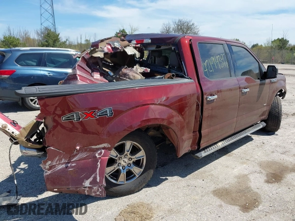 2015 Ford F-150 XLT with VIN 1FTEW1EG1FKE35512, listed as a IAAI auction lot 42194397 with 141,613 mi miles and . Bid and sale history available at DreamBid. Image 4.