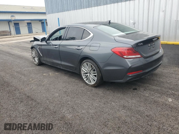 2020 Genesis G70 2.0T with VIN KMTG64LA7LU050255, listed as a Copart auction lot 42339465 with 53,377 mi miles and Clean title. Bid and sale history available at DreamBid. Image 2.