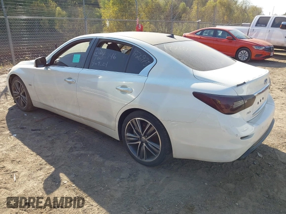 2017 Infiniti Q50 3.0t Premium with VIN JN1EV7AR3HM841394, listed as a IAAI auction lot 40635548 with 73,047 mi miles. Bid and sale history available at carsss.com. Image 3.