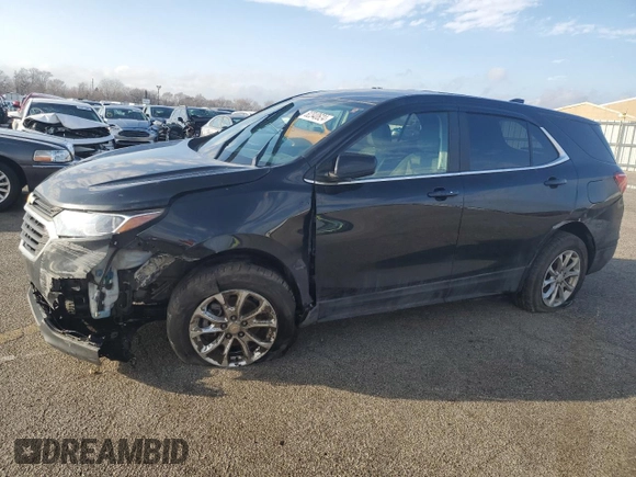 2021 Chevrolet Equinox LT with VIN 2GNAXUEV4M6104698, listed as a Copart auction lot 82340624 with 106,235 mi miles and Salvage Title. Bid and sale history available at DreamBid. Image 1.