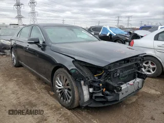 2017 Genesis G90 3.3T Premium with VIN KMHG34JA5HU025755, listed as a Copart auction lot 43403965 with 14,731 mi miles and Salvage Title. Bid and sale history available at carsss.com. Image 4.
