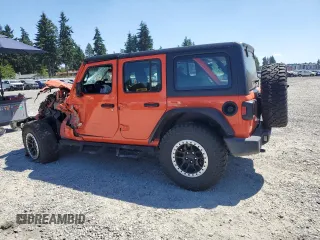 2018 Jeep Wrangler Unlimited Sport с VIN 1C4HJXDG8JW183775, выставлен на аукционе Copart как лот 64964175 с пробегом Не указан миль и Списание • Salvage title. История ставок и продаж доступна на DreamBid. Изображение 2.